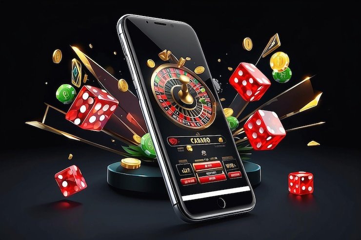 Tampilan hero idobet bernuansa esports merah